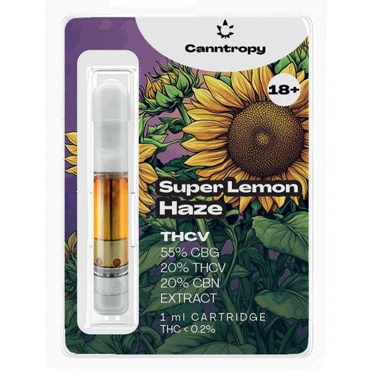 Super Lemon Haze THCV cart 🍋 citrus and spice blend – Canntropy 1ml