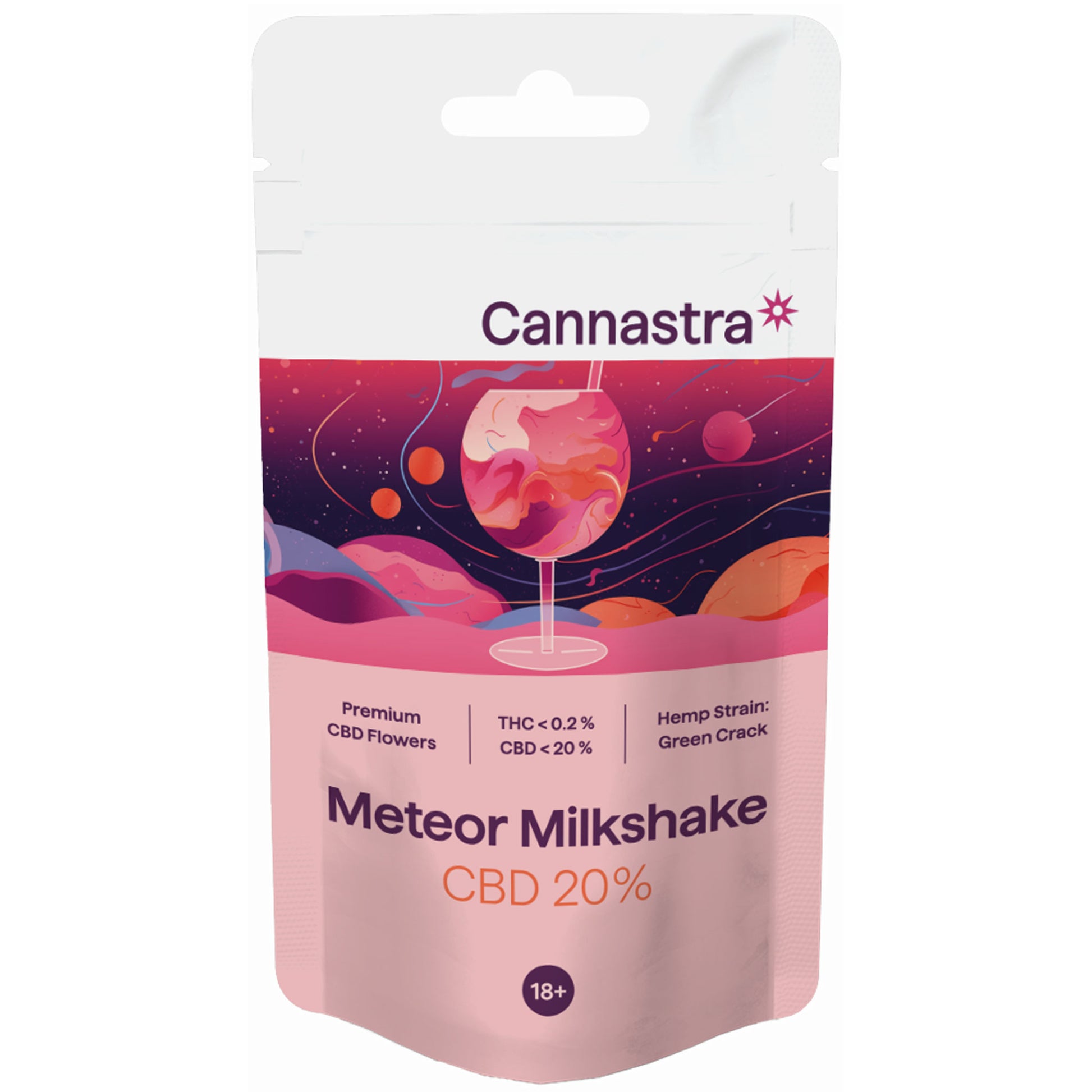 🌠 Meteor Milkshake (Green Crack) – citrus lift, CBD flow without haze