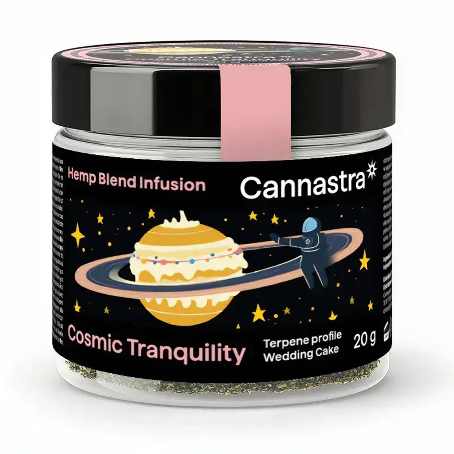 Cannastra hemp blend – 20g crushed flowers – Wedding Cake or Pineapple Express – herbal filler with live resin terpenes