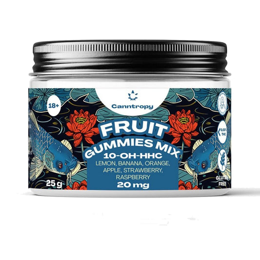 Canntropy 10-OH-HHC gummies 🍇 100mg fruit mix – mellow clarity blend – 10x10mg