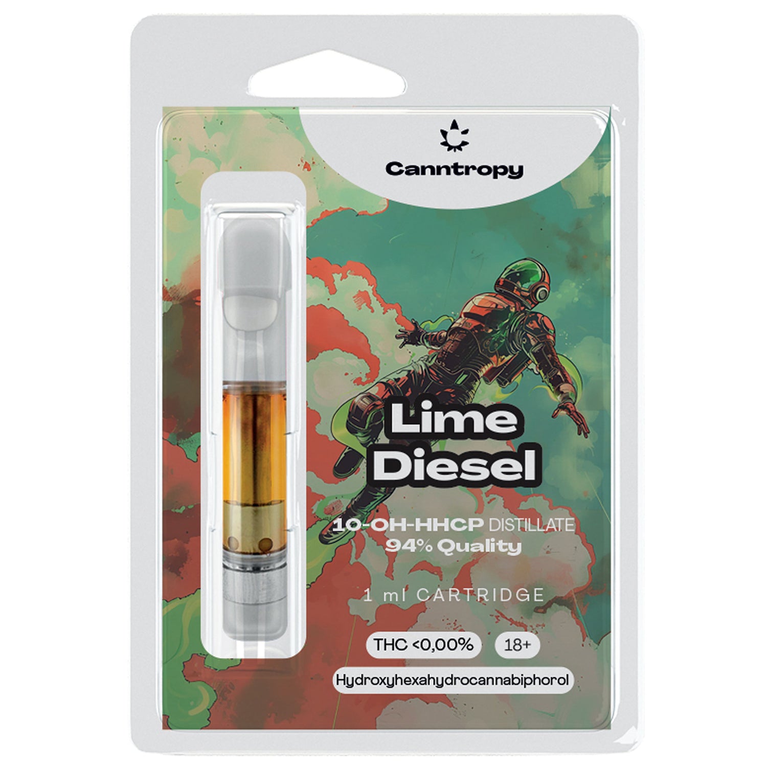 Canntropy 10‑OH‑HHCP vape cartridge 🔮 97% quality – deep calm and long hold – 1ml 510 thread