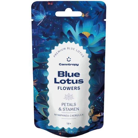 Canntropy Blue Lotus – 20g dried petals & stamen – Nymphaea Caerulea – calming botanical flower