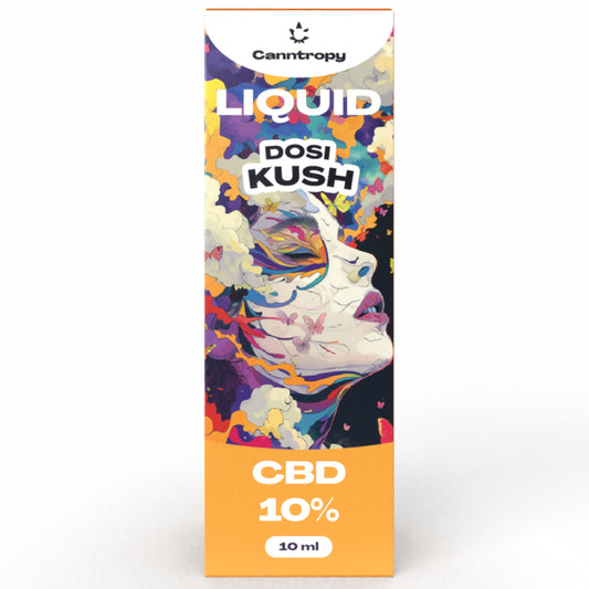 Canntropy CBD vape liquid 💧 Dosi Kush blend – 10% CBD – 10ml refill bottle