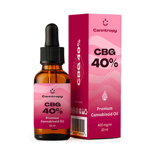 Canntropy CBG oil 🌿 40% 4000mg – clean MCT blend in 10ml dropper – focus and calm