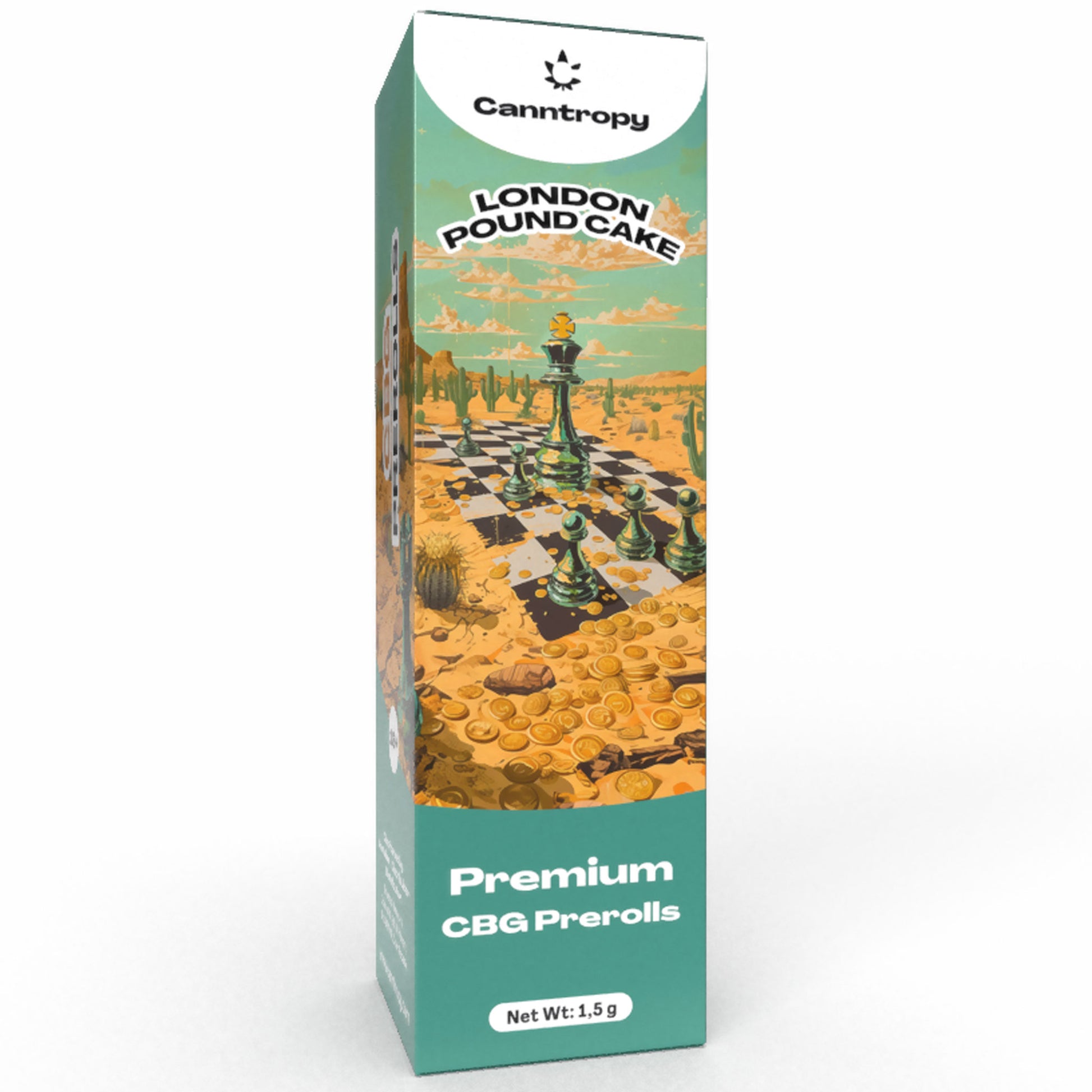 Canntropy CBG preroll – London Pound Cake – 1.5g infused joint – 20% legal UK weed alternative