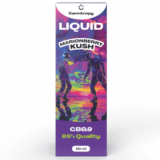 Canntropy CBG9 liquid 🍇 Marionberry Kush – 85% quality – 10ml refill vape blend