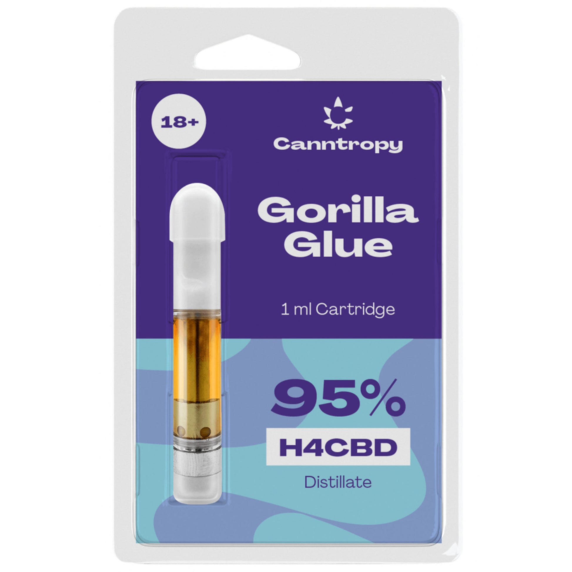 Canntropy H4CBD vape cartridge 🧬 95% – high-strength CBD cart – 1ml 510 thread
