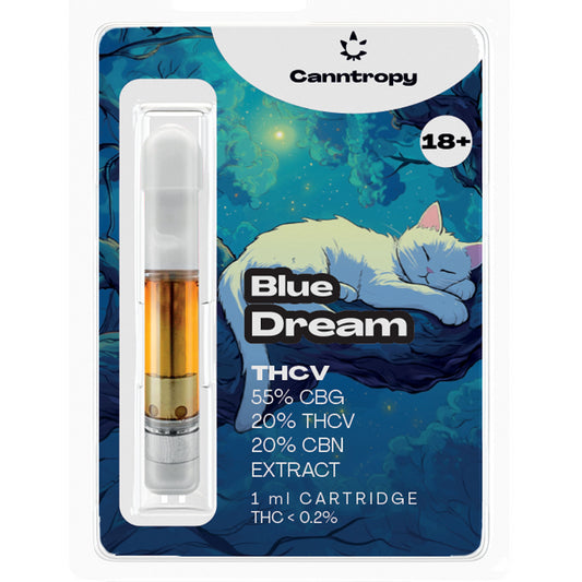 Canntropy THCV vape cartridge ⚡ 20% THCV / 60% CBG / 20% CBN – 1ml 510 thread