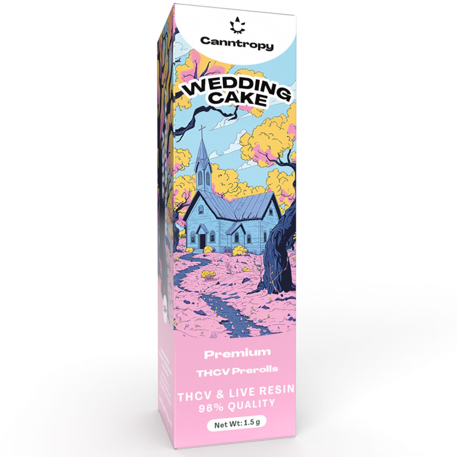 Canntropy THCV preroll – 1.5g infused joint – 96% legal UK weed alternative – Wedding Cake or Orange Creamsicle