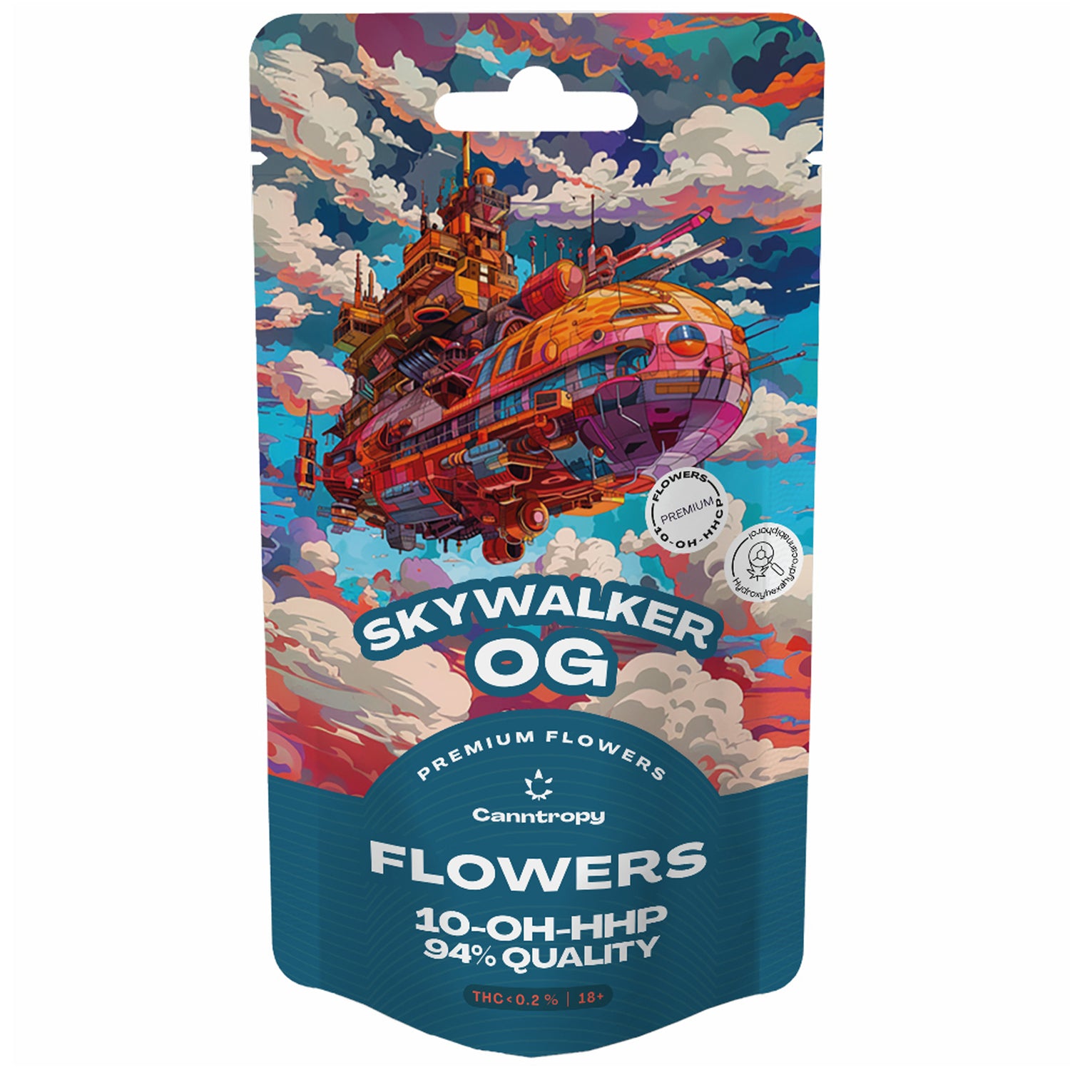 Canntropy Skywalker OG flower – 1g hemp infused with 10-OH-HHCP distillate, earthy pine aroma