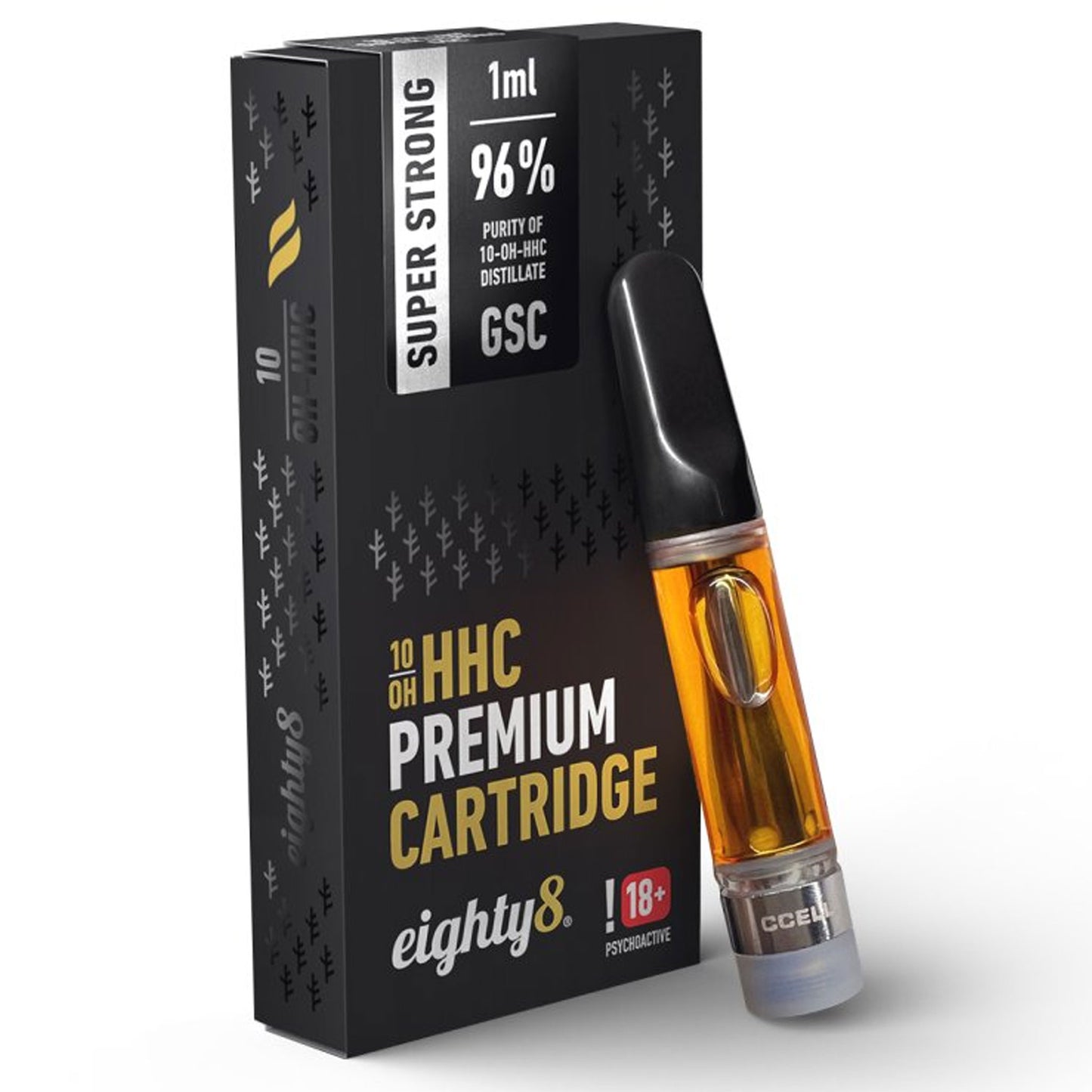 Eighty8 10‑OH‑HHC vape cartridge 🍪 GSC flavour – 96% distillate – 1ml 510 thread