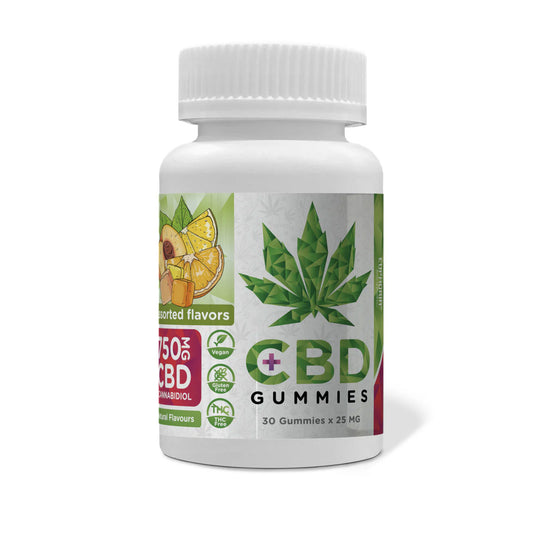 Euphoria CBD Gummies – 750mg bottle – 30 x 25mg fruit-flavoured chews – daily calm and clarity