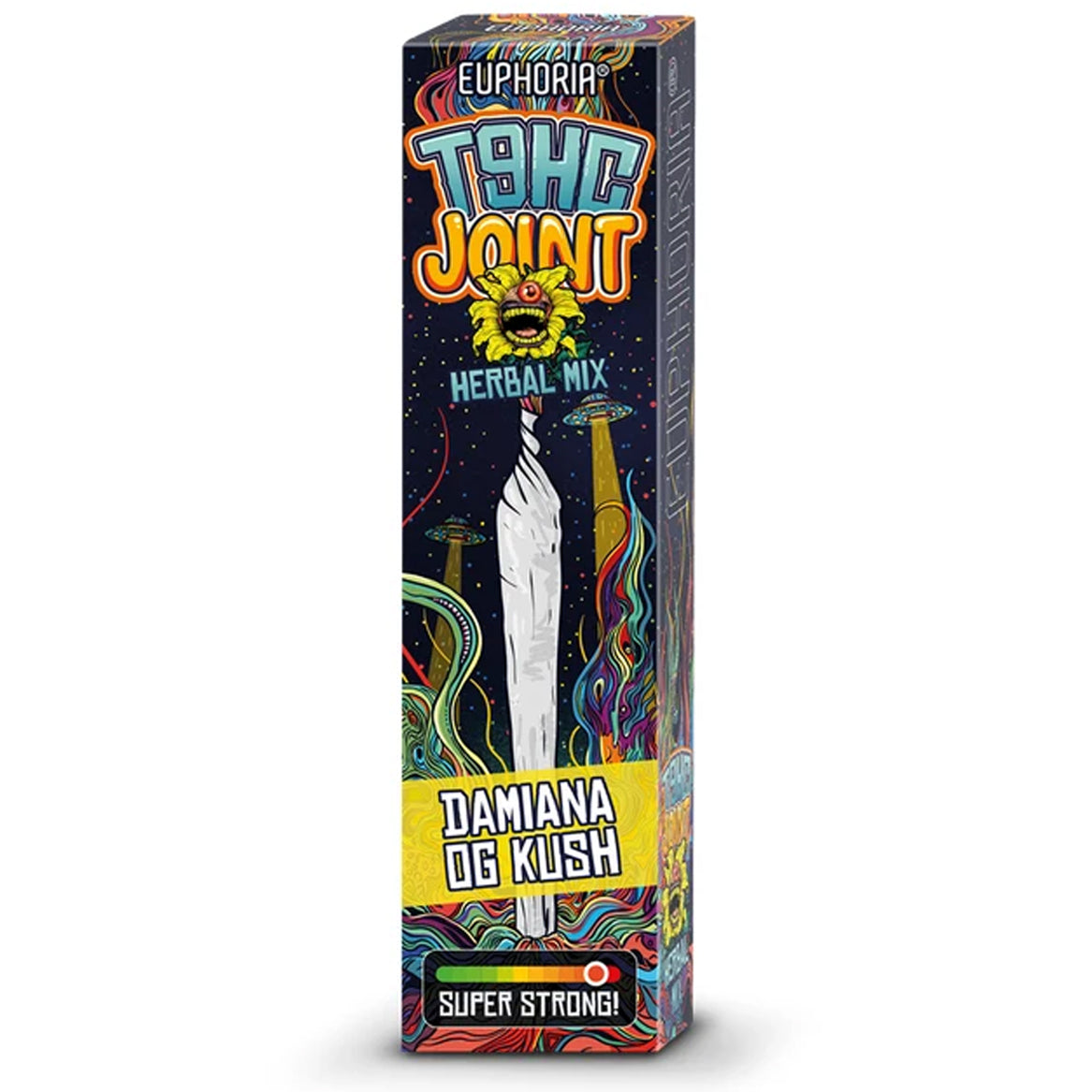 Euphoria T9HC Herbal Mix Damiana OG Kush Pre-Roll – deep herbal T9HC blend with grounded OG Kush aroma | Vibe Supply