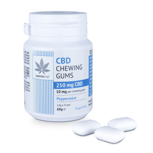 cannaline CBD Chewing Gum Peppermint 25 pcs / 10 mg each / 250 mg total